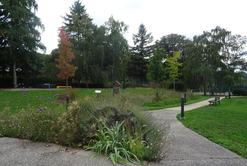 vision globale du site, partie horticole