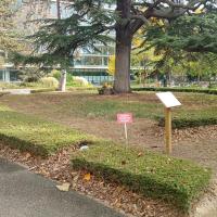 Périmètre de sécurité esthétique avec différents panneaux de communication