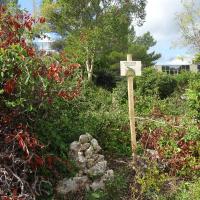 un tas de pierre sur le site